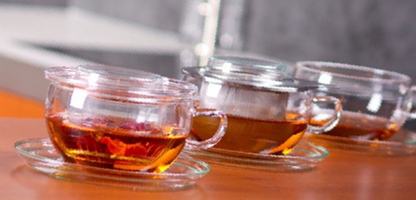 Jumbo Jena Glas Teetassen + Untertasse 1 Stk