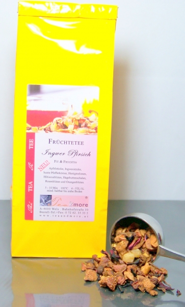 Früchtetee Ingwer-Pfirsich 100g