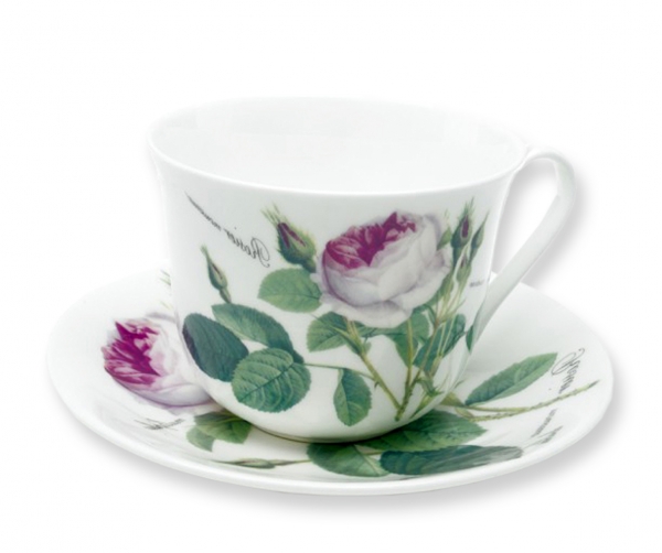 Roy Kirkham Redoute Rose Jumbotasse und Untertasse 1 Stk
